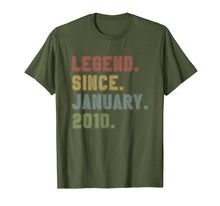 Load image into Gallery viewer, Legend Since January 2010 10th Birthday 10 Years Old Gifts T-Shirt-3194170