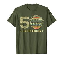 Load image into Gallery viewer, 50th Birthday Gifts 50 Years Old August 1969 Limited Edition T-Shirt 165163