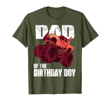 Load image into Gallery viewer, Monster Truck Dad Of The Birthday Boy Kids Gifts T-Shirt