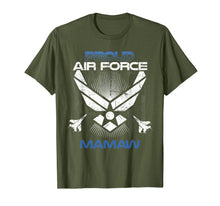 Load image into Gallery viewer, Proud Air Force Mamaw T-Shirt Veterans Day Shirts T-Shirt
