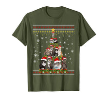 Load image into Gallery viewer, Funny Christmas Tree Cats Merry Christmas Ugly Sweater Gifts T-Shirt-3127700
