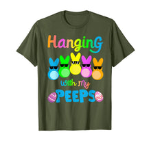 Load image into Gallery viewer, Hanging With My Peeps Shirt Colorful Bunny Easter day Gifts TShirt406135