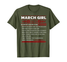 Load image into Gallery viewer, March girl facts is most known for human lie detector TShirt64393