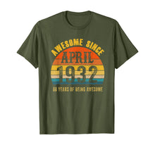 Load image into Gallery viewer, Vintage Retro April 1932 88th Birthday Gifts 88 Yrs Old TShirt355791
