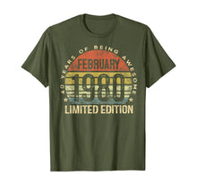 Load image into Gallery viewer, Born February 1980 Limited Edition Bday Gifts 40th Birthday T-Shirt-538759