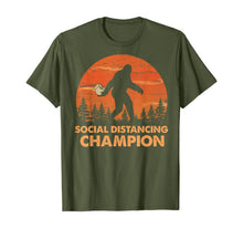 Load image into Gallery viewer, Social Distancing Champion Funny Bigfoot Toilet Paper TShirt53845