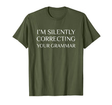 Load image into Gallery viewer, Funny shirts V-neck Tank top Hoodie sweatshirt usa uk au ca gifts for I'm Silently Correcting Your Grammar T-Shirt 1828802