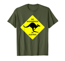 Load image into Gallery viewer, Funny shirts V-neck Tank top Hoodie sweatshirt usa uk au ca gifts for No Kangaroos In Austria Funny T-Shirt Yellow Sign Gift Tee 1048524