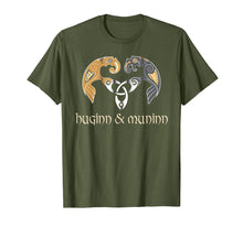 Load image into Gallery viewer, Funny shirts V-neck Tank top Hoodie sweatshirt usa uk au ca gifts for Huginn and Muninn Odin's Twin Ravens on Triquetra T-Shirt 1786932