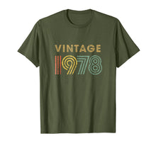 Load image into Gallery viewer, Vintage T-Shirt Born In 1978 Retro 40th Birthday Gift