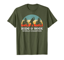 Load image into Gallery viewer, Hide & Seek World Champion Bigfoot Funny Peace Out T-Shirt