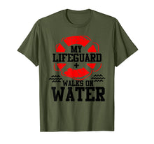 Load image into Gallery viewer, Funny shirts V-neck Tank top Hoodie sweatshirt usa uk au ca gifts for My Lifeguard Walks on Water Christian Christianity T Shirt 3812791