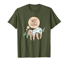Load image into Gallery viewer, Sweet Dreams Sloth in Pajamas bed time T-shirt 2470508