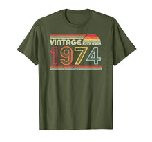 Load image into Gallery viewer, 1974 Vintage T Shirt, Birthday Gift Tee. Retro Style Shirt.