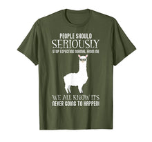 Load image into Gallery viewer, Funny shirts V-neck Tank top Hoodie sweatshirt usa uk au ca gifts for People Should Seriously Stop Expecting Funny Llama T-shirt 947145