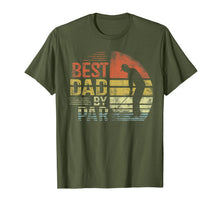 Load image into Gallery viewer, Mens Best Dad By Par Daddy Father's Day Gifts Golf Lover Golfer T-Shirt 72008