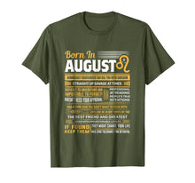 Load image into Gallery viewer, August Birthday Gifts - Born In August Leo T-Shirt 213649