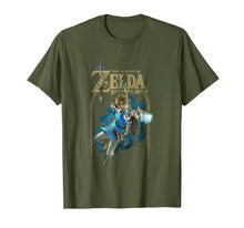 Load image into Gallery viewer, Zelda Breath Of The Wild Link Arch Shot Logo Graphic T-Shirt 125669