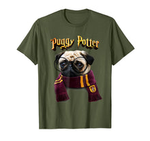 Load image into Gallery viewer, Puggy Potter magic wizard Pug Shirt - Funny Pug Tshirt