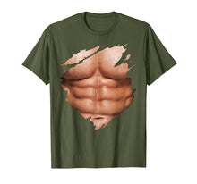Load image into Gallery viewer, Chest Six Pack Abs Muscles T-Shirt Torn Shirt Beach Body