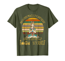 Load image into Gallery viewer, Yoga Tattoo Women T-Shirt I'm Mostly Peace Love And Light T-Shirt