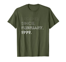 Load image into Gallery viewer, Legend February 1999 21 Years Old 21st Birthday Gifts T-Shirt-1206262
