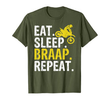 Load image into Gallery viewer, Funny Eat Sleep Braap Repeat Braap Dirt Bike T-Shirt-387256