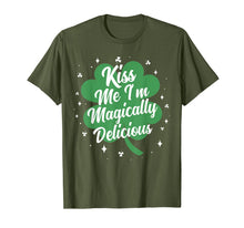 Load image into Gallery viewer, Kiss Me I'm Magically Delicious Funny St Patricks Day Gift TShirt709275