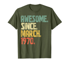 Load image into Gallery viewer, 50 years old Gifts Shirt- Awesome Since March 1970 T-Shirt-172041