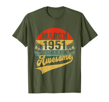Load image into Gallery viewer, Vintage Retro March 1951 69th Birthday Gifts 69 Years Old TShirt1015902