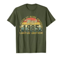 Load image into Gallery viewer, Vintage March 1985 Outfit 35th Birthday Gift 35 Years Old T-Shirt-375113