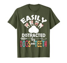 Load image into Gallery viewer, Easily Distracted By Dogs And Teeth Dentist Women Gifts T-Shirt-2920809