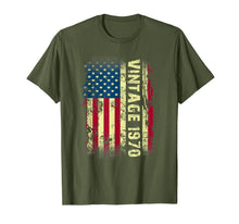 Load image into Gallery viewer, Vintage 1970 USA Flag 50th Birthday Gifts 50 Year Old Bday T-Shirt-342361