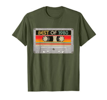 Load image into Gallery viewer, Best Of 1980 40th Birthday Gifts Cassette Tape Vintage T-Shirt-87736