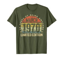 Load image into Gallery viewer, 50 Year Old Gifts March 1970 Limited Edition 50th Birthday T-Shirt-163364