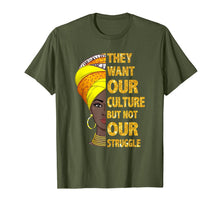 Load image into Gallery viewer, They Want Our Culture But Not Our Struggle Black Face T-Shirt-1994336