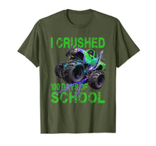 Load image into Gallery viewer, I Crushed 100 Days Of School Monster Truck Kids Boys T-Shirt-901002