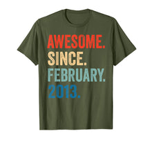 Load image into Gallery viewer, Awesome Since February 2013 T-Shirt 7 years old Gifts Shirt T-Shirt-264992