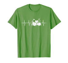 Load image into Gallery viewer, Drums Heartbeat T-Shirt For Drummers