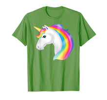 Load image into Gallery viewer, Funny shirts V-neck Tank top Hoodie sweatshirt usa uk au ca gifts for Magical White Unicorn Lovely Rainbow Mane T-Shirt 3219256