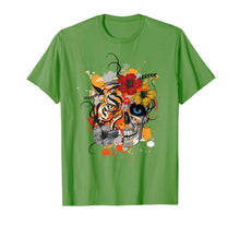 Load image into Gallery viewer, Tiger and Skull flower Floral Flowers shirt Cute Gift Idea T-Shirt 114115