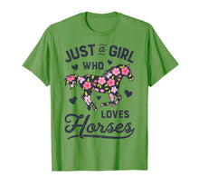 Load image into Gallery viewer, Just A Girl Who Loves Horses Shirt Horse Riding Women Gifts