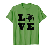 Load image into Gallery viewer, Turtle Lover Gifts Black Love Spelled With A Turtle Graphic T-Shirt-3213981