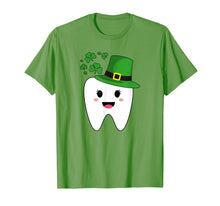 Load image into Gallery viewer, Cute Tooth With Hat Dental Assistant Gifts St Patricks day T-Shirt-261838