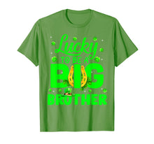 Load image into Gallery viewer, Lucky To Be A Big Brother Funny Pregnancy St Patrick's Day T-Shirt-531777