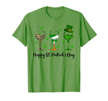 Load image into Gallery viewer, Irish Gifts Three Wine Glasses Shamrock St Patrick's Day TShirt840834