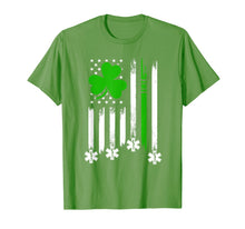 Load image into Gallery viewer, American Flag Shamrock EMT St Patrick's Day Gifts TShirt475440