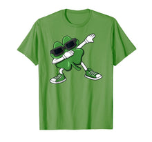 Load image into Gallery viewer, Dabbing Shamrock St Patrick's Day Funny Boys Girls Kids Dab TShirt100062