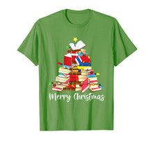 Load image into Gallery viewer, Reading Books Tree Librarian Nerd Christmas Gifts T-Shirt