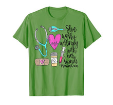 Load image into Gallery viewer, She Works Willingly With Her Hands Proverbs 31:13 T-Shirt